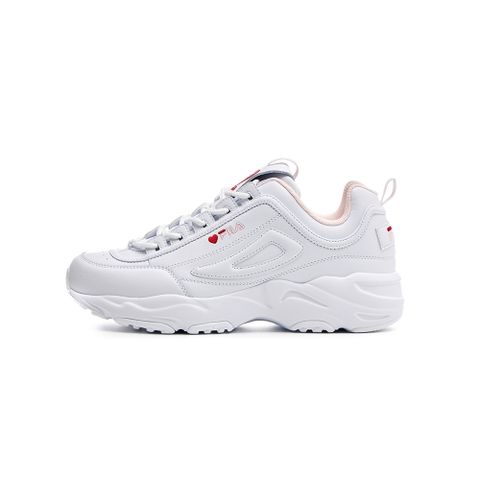 【FILA】FILA DISTRACER 休閒鞋 女鞋 厚底 老爹鞋 白色-5C623Y128
