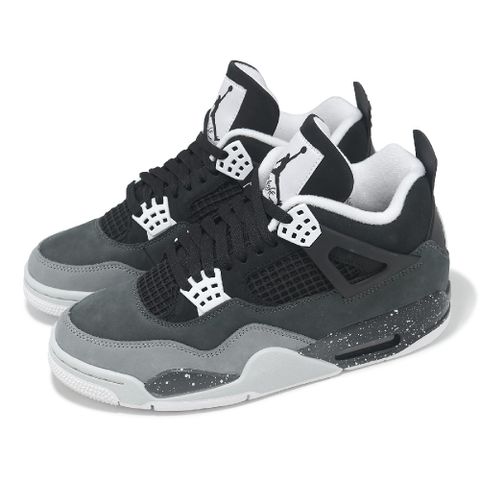 NIKE 耐吉 休閒鞋 Air Jordan 4 Retro Fear 男鞋 恐懼 AJ4 黑 灰 4代 FQ8138-002