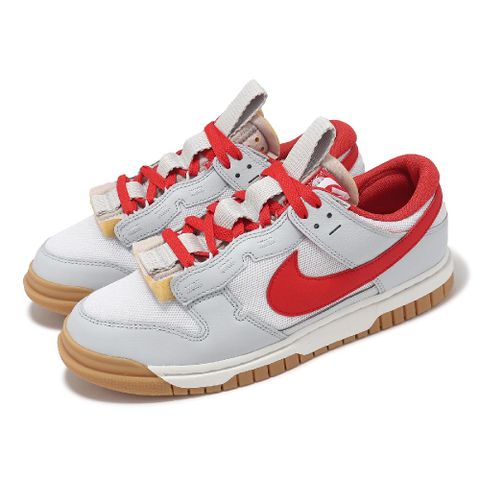 NIKE 耐吉 休閒鞋 Air Dunk Jumbo 男鞋 灰 紅 Ultraman 奧特曼 拼接 膠底 DV0821-102