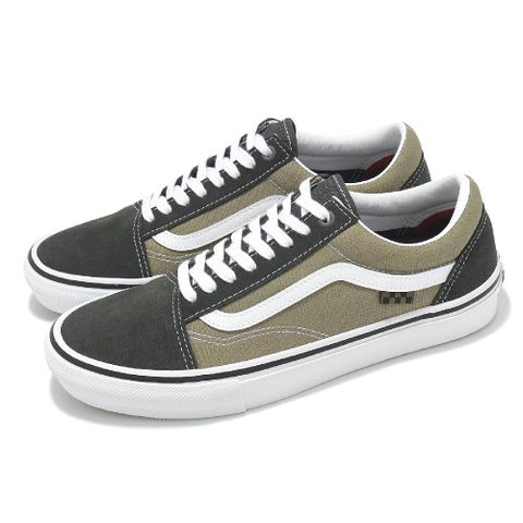 VANS 滑板鞋 Skate Old Skool 男鞋 橄欖綠 黑 緩衝 耐磨 板鞋 休閒鞋 VN0A5FCBCUQ