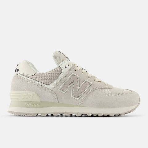 New Balance WL574DQ2 女 休閒鞋 運動 經典 復古 B楦 NB 574 緩震 麂皮 灰白