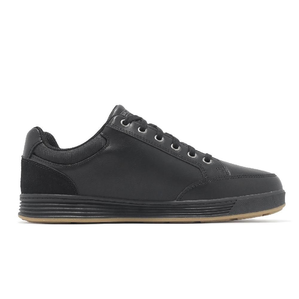SKECHERS 斯凱奇 休閒鞋 Cavell Sparkman 男鞋 黑 防水鞋面 膠底 皮面 緩衝 運動鞋 210944BLK