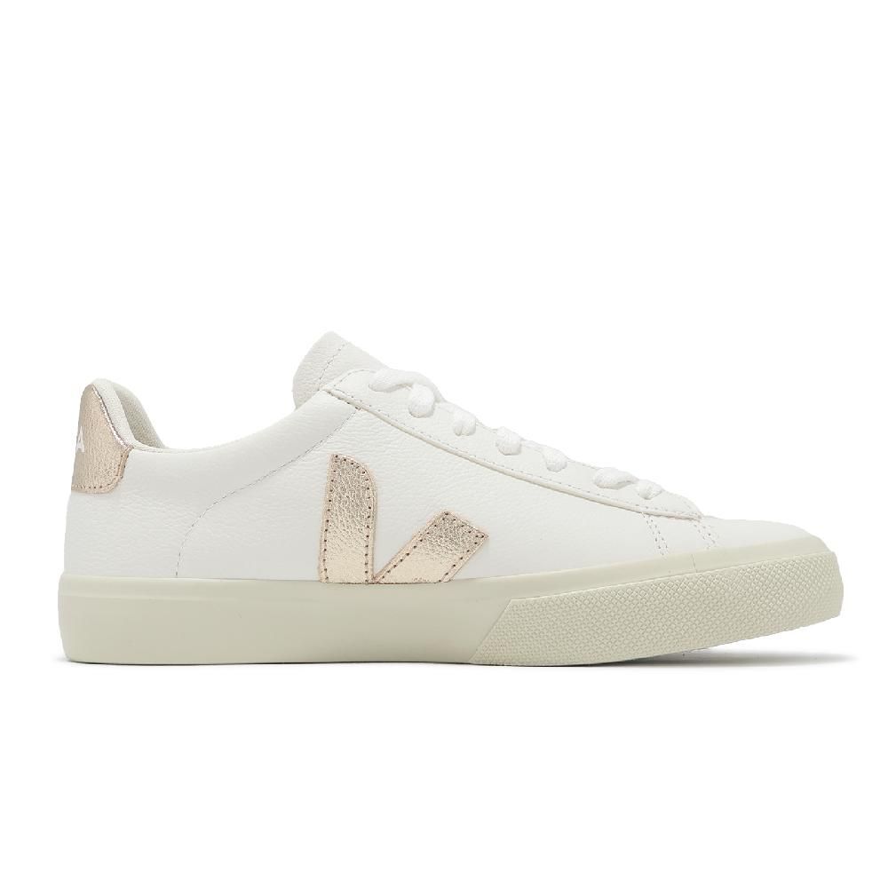 VEJA 休閒鞋 Campo Chromefree Leather 女鞋 白 玫瑰金 皮革 經典 小白鞋 CP0503495A