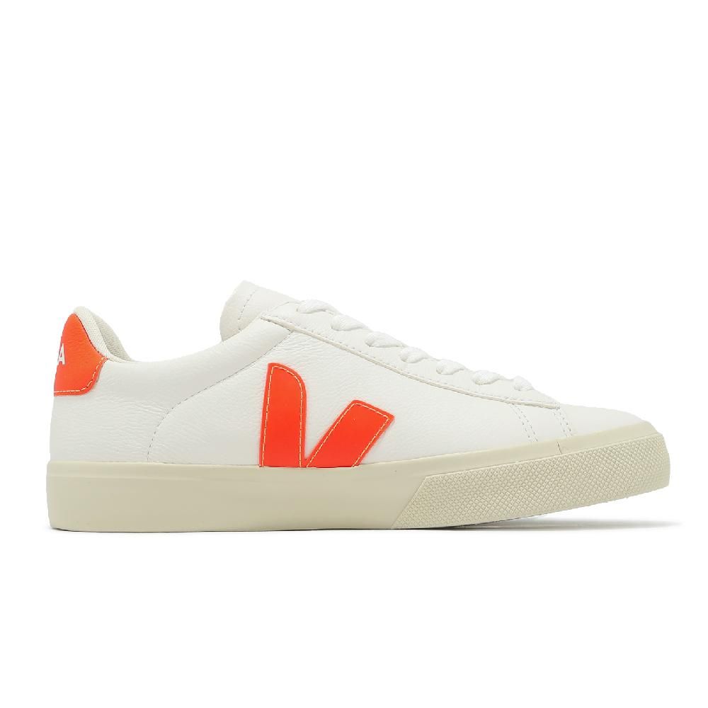VEJA 休閒鞋 Campo Chromefree Leather 女鞋 白 橘 皮革 經典 小白鞋 CP0503689A