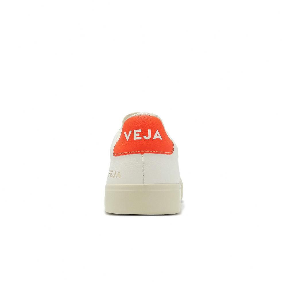 VEJA 休閒鞋 Campo Chromefree Leather 女鞋 白 橘 皮革 經典 小白鞋 CP0503689A