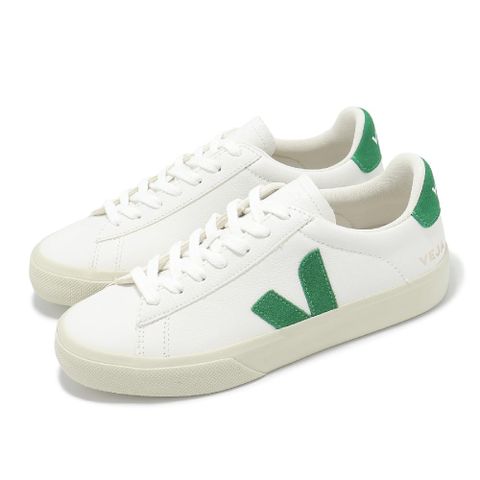 VEJA 休閒鞋 Campo Chromefree Leather 女鞋 白 綠 皮革 經典 小白鞋 CP0503690A
