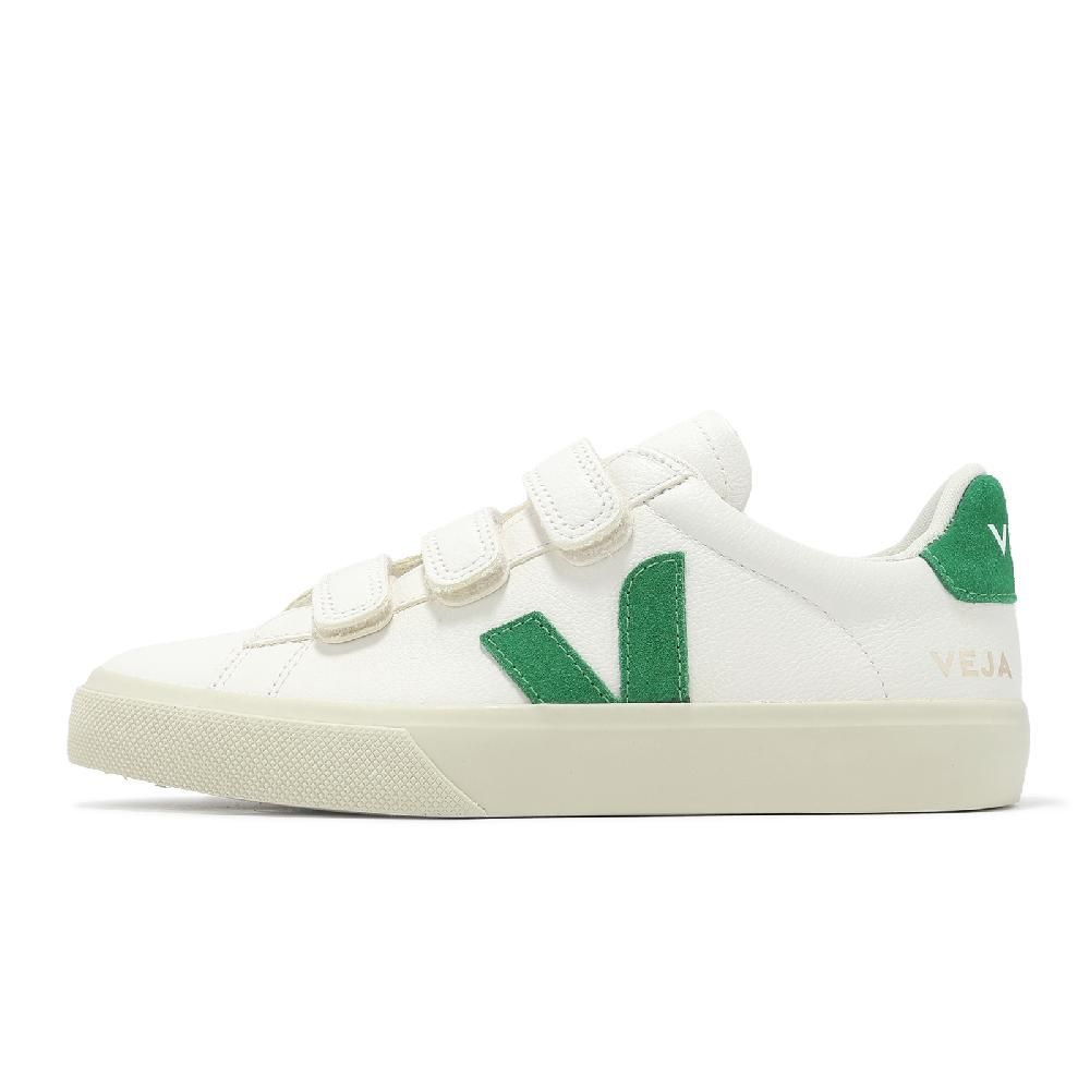 VEJA 休閒鞋 Recife Logo Chromefree Leather 女鞋 白綠 魔鬼氈 小白鞋 RC0503697A
