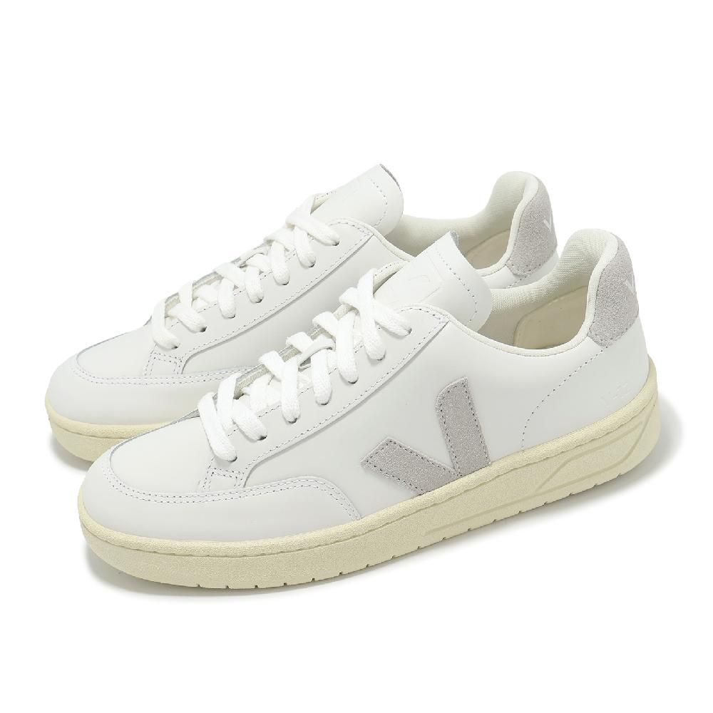 VEJA 休閒鞋 V-12 Leather 女鞋 白 灰 皮革 經典 小白鞋 XD0203484A