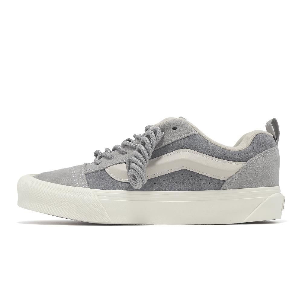 VANS 休閒鞋 Knu Skool 男鞋 女鞋 灰 厚底 麂皮 捲鞋帶 板鞋 情侶鞋 VN000CS0BXC