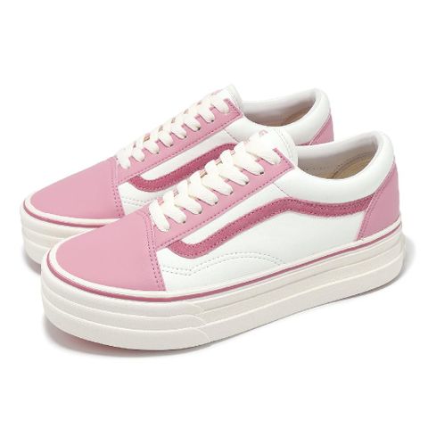 VANS 休閒鞋 V36CF 3SOLE OLD SKOOL 男鞋 女鞋 粉紅 白 厚底 增高 日本線 6322760007