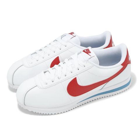 NIKE 耐吉 阿甘鞋 Wmns Cortez 女鞋 白 紅 藍 復古 休閒鞋 DN1791-108