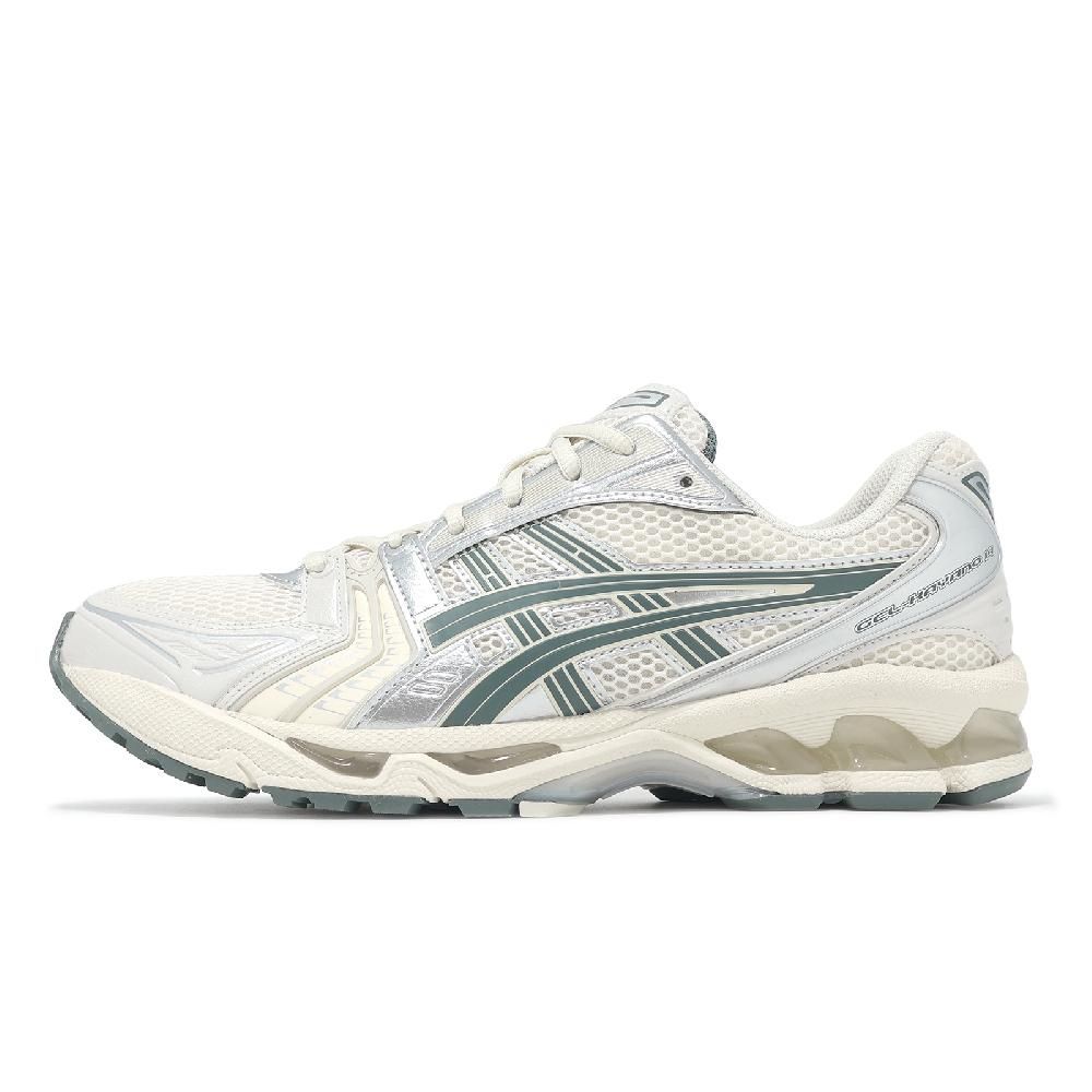 Asics 亞瑟士 休閒鞋 GEL-Kayano 14 男鞋 女鞋 米白綠 金屬銀 千禧跑鞋 情侶鞋 亞瑟士 1201A019200