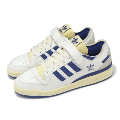adidas 愛迪達 休閒鞋 Forum 84 Low 男鞋 米白 藍 魔鬼氈 復古 愛迪達 IE3205