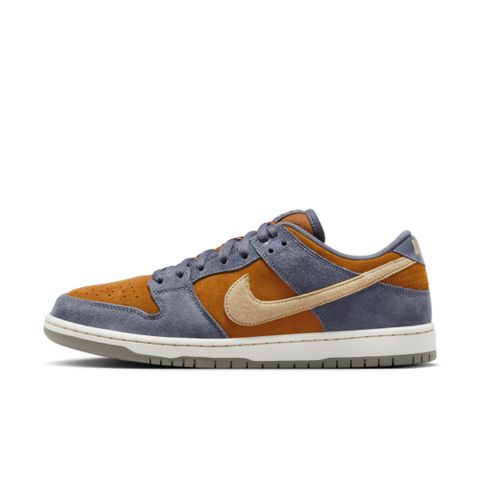 NIKE 耐吉 NIKE SB DUNK LOW PRO 男鞋 女鞋 滑板鞋 灰藍 橘 麂皮-HF3063002