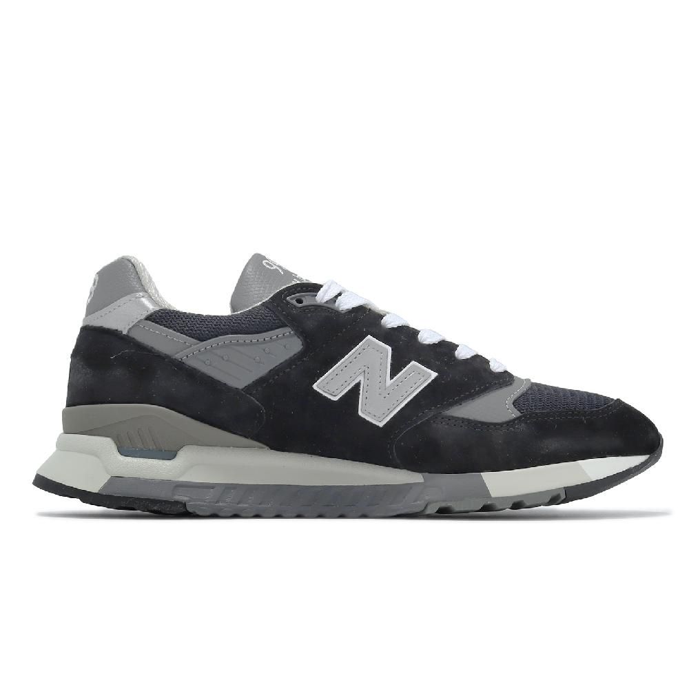 New Balance 紐巴倫 休閒鞋 998 男鞋 黑 銀 緩震 麂皮 皮革 美製 NB 經典 U998BL-D