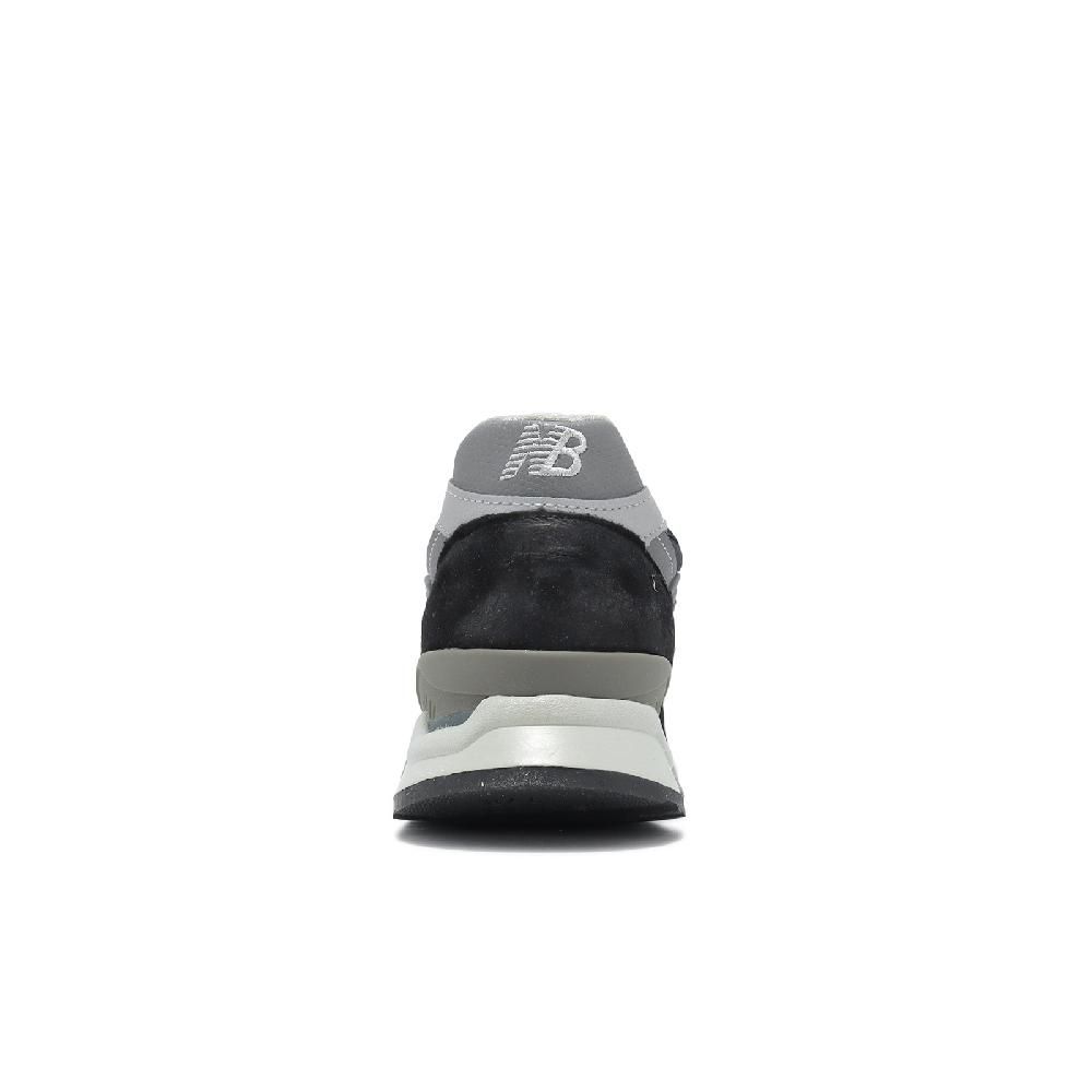 New Balance 紐巴倫 休閒鞋 998 男鞋 黑 銀 緩震 麂皮 皮革 美製 NB 經典 U998BL-D