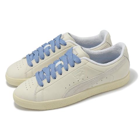 休閒鞋 Clyde Basketball Nostalgia 男鞋 卡其 藍 皮革 低筒 復古 板鞋 39537401