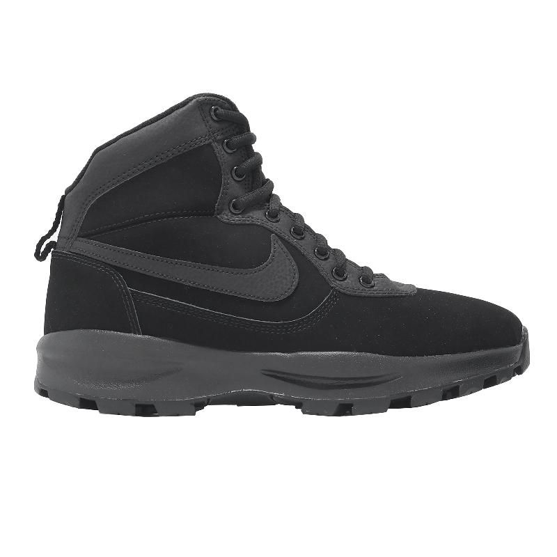 NIKE 耐吉靴子Manoadome 男鞋黑高筒皮革全黑休閒鞋844358-003