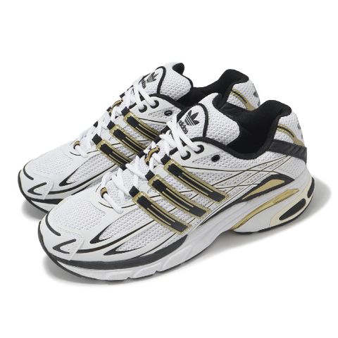 adidas 愛迪達 休閒鞋 Adistar Cushion 男鞋 白 黑 金 緩衝 拼接 復古跑鞋 IH3386