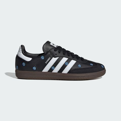 adidas Originals Adidas Samba OG W IF4397 女 休閒鞋 德訓鞋 運動 經典 復古 刺繡雛菊 小花 黑藍
