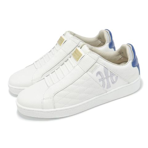 休閒鞋 Icon Lux 男鞋 白 藍 真皮 獨家彈力帶 回彈 經典 02551005