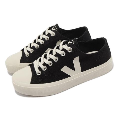 VEJA 帆布鞋 Wata II Low Canvas 休閒鞋 黑 米白 女鞋 明星款 經典款 PL0101397A