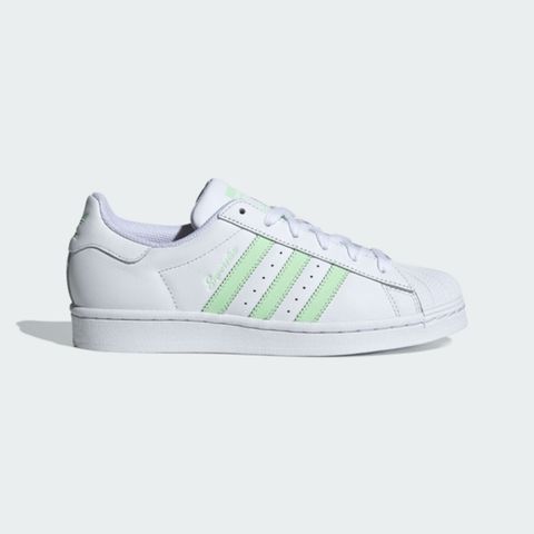 adidas Originals Adidas Superstar W [IE3005] 女 休閒鞋 經典 復古 三葉草 貝殼頭 穿搭 白 淺綠