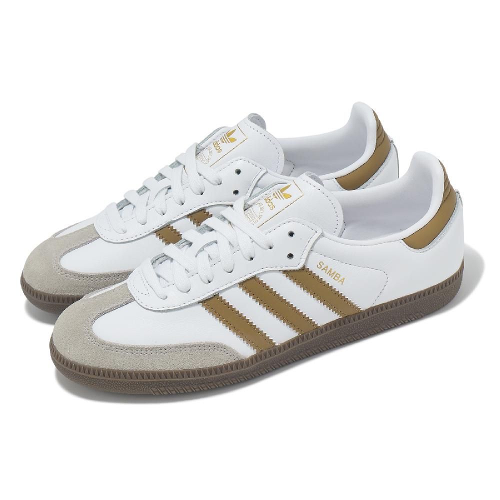 adidas 愛迪達 德訓鞋 Samba OG 男鞋 女鞋 白 棕 奶茶色 復古 休閒鞋 JH8796