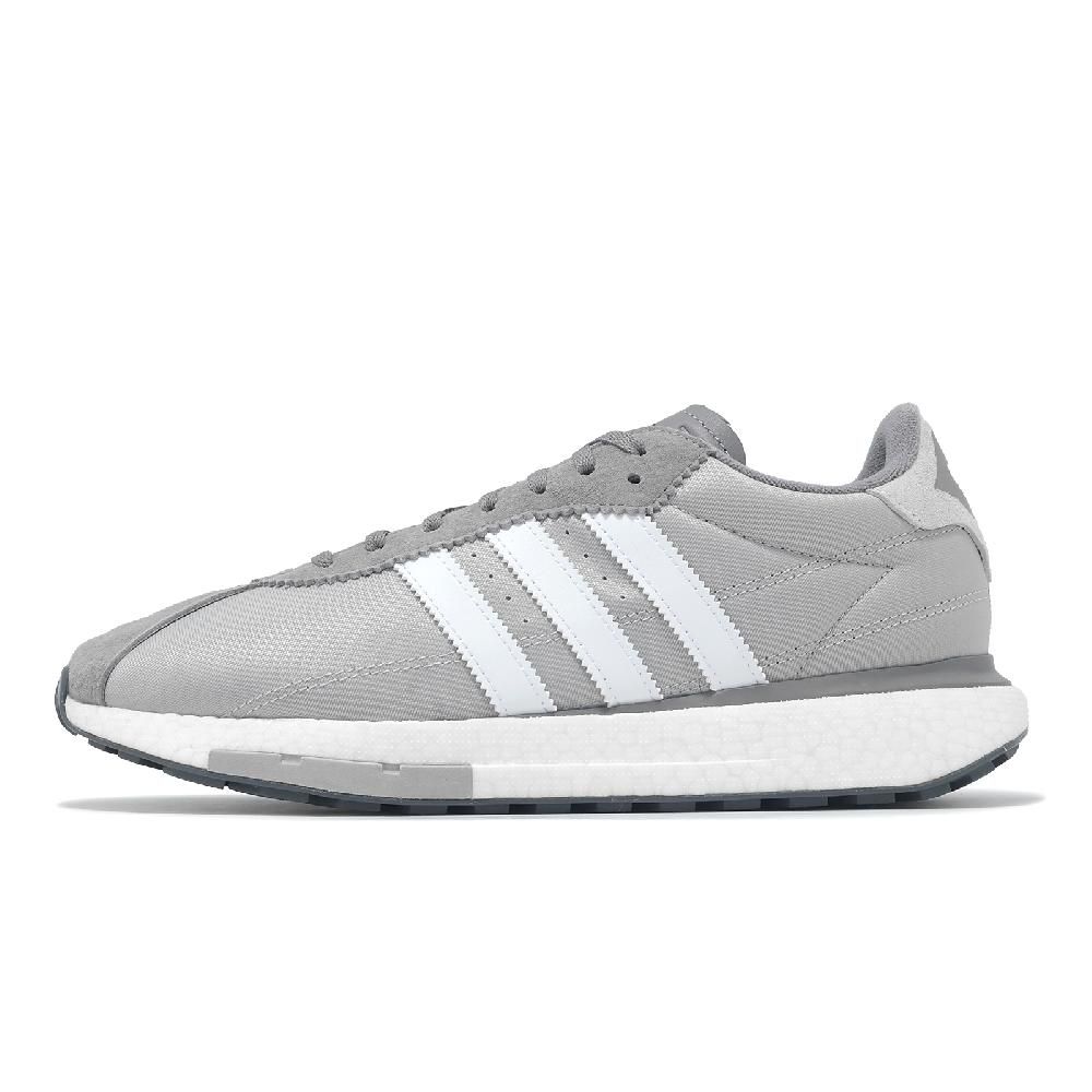 adidas 愛迪達 休閒鞋 Country XLG Boost 男鞋 灰 白 緩衝 麂皮 厚底 IG3304