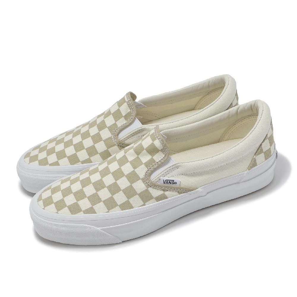 VANS 懶人鞋 Lx Classic Slip-On 98 男鞋 白 黃 棋盤格 休閒鞋 VN000D5AEQB