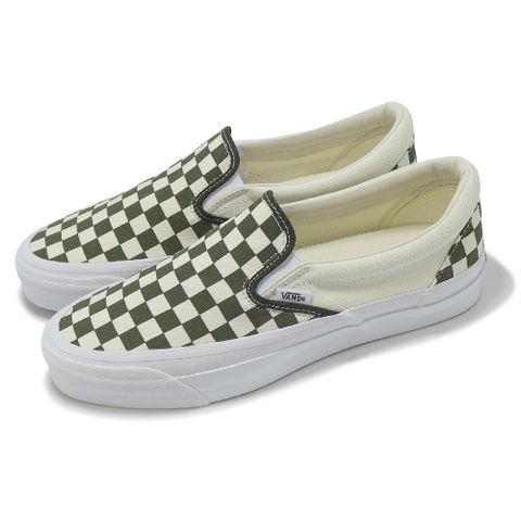 懶人鞋 LX Classic Slip-On 98 男鞋 綠 米白 棋盤格 經典 板鞋 休閒鞋 VN000D5AKCZ