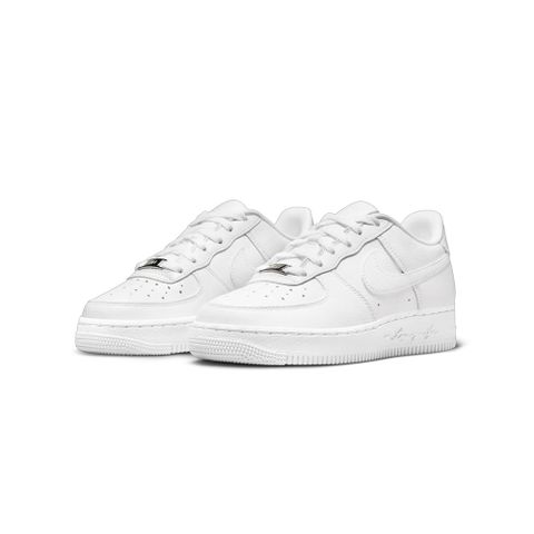 NIKE 耐吉 Nocta x Nike Air Force 1 Low Love You Forever 全白 GS 聯名款 休閒鞋 大童鞋 FV9918-100
