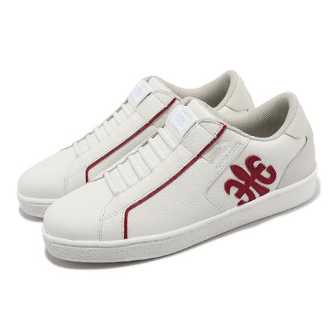 休閒鞋 Adelaide 女鞋 白 紅 經典 彈力帶 平底 經典 皮革 小白鞋 92623015