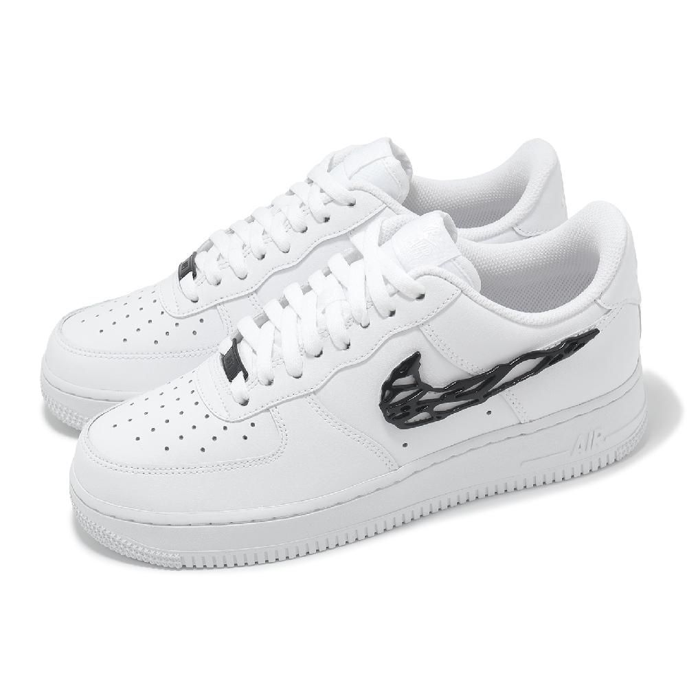 NIKE 耐吉 休閒鞋 Wmns Air Force 1 07 LX 女鞋 白 黑 液態黑 猛毒 AF1 IF1686-101