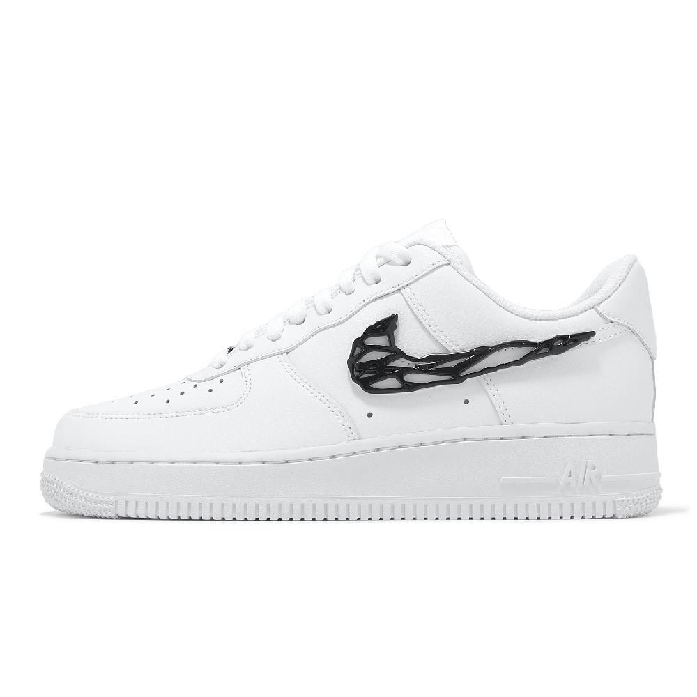 NIKE 耐吉 休閒鞋 Wmns Air Force 1 07 LX 女鞋 白 黑 液態黑 猛毒 AF1 IF1686-101