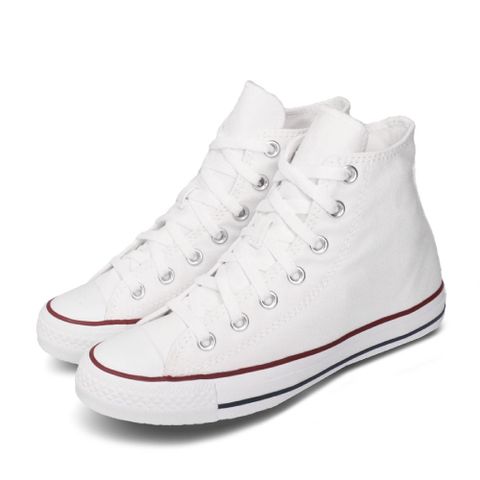 帆布鞋 Chuck Taylor All Star Hi 男鞋 女鞋 白 紅 高筒 基本款 情侶鞋 休閒鞋  M7650C