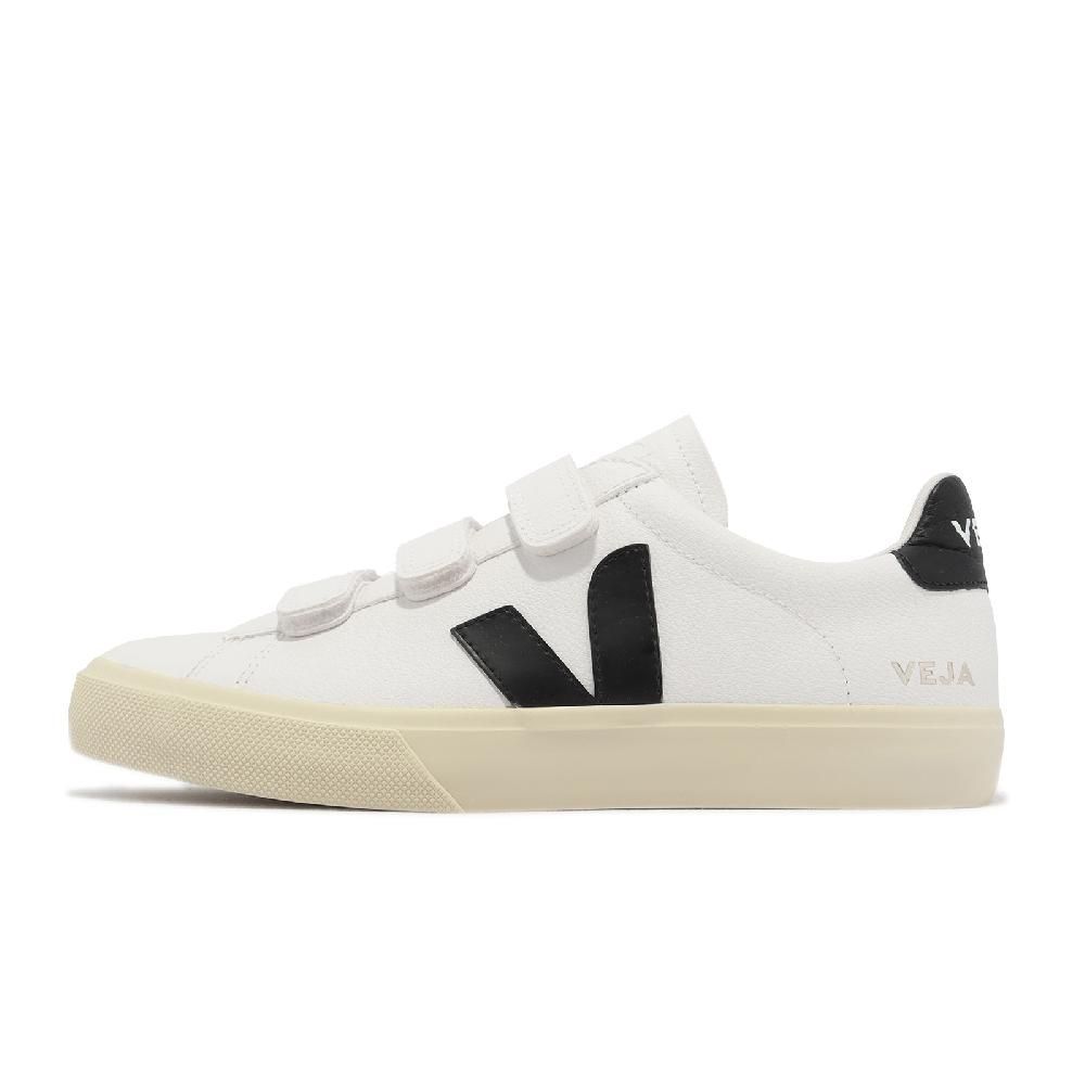 VEJA 休閒鞋 Recife Logo Chromefree Leather 男鞋 白 黑 魔鬼氈 小白鞋 RC0502790B
