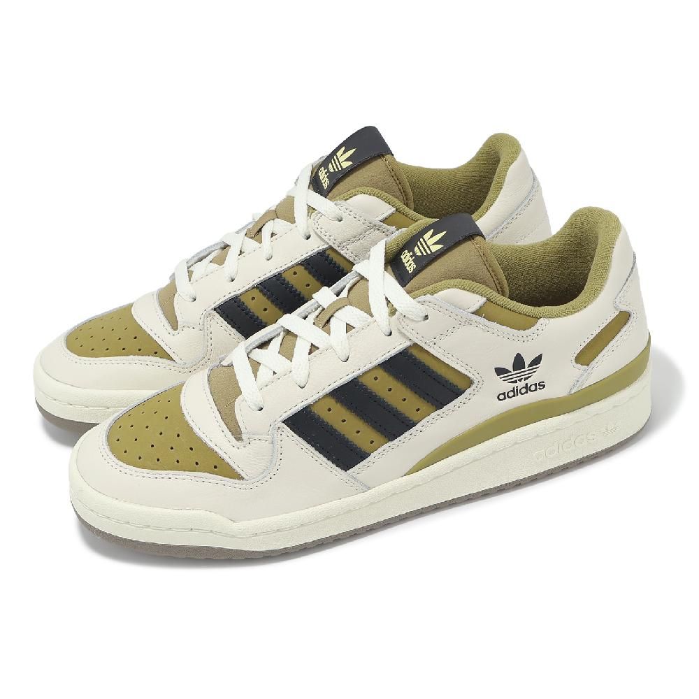 adidas 愛迪達 休閒鞋 Forum Low CL 男鞋 白 綠 黑 皮革 復古 低筒 JH6286