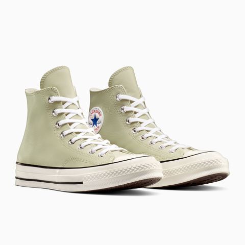 【CONVERSE】CHUCK 70 1970 HI 高筒 休閒鞋 男鞋 女鞋 皮革 淺綠色-A10549C