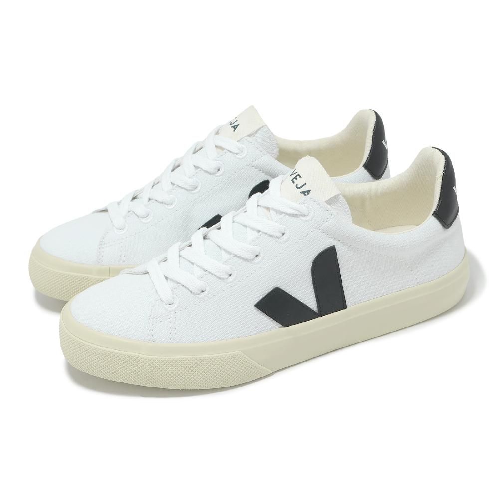 VEJA 休閒鞋 Campo Ca Leather 女鞋 白 黑 奶油底 經典 小白鞋 CA0120535A
