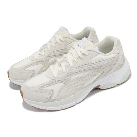 PUMA 彪馬 休閒鞋 Teveris Nitro Corduroy 男鞋 女鞋 白 米 輕量 麂皮 復古 運動鞋 39278202