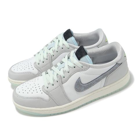 NIKE 耐吉 休閒鞋 Air Jordan 1 Low OG 男鞋 女鞋 蛇年 新年 CNY 灰 綠 蛇紋 AJ1 HF3144-100
