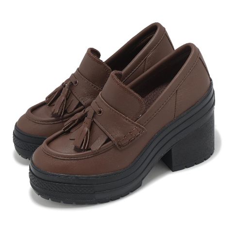 休閒鞋 Chuck 70 De Luxe Heel Loafer 男鞋 女鞋 棕 厚底 高跟 樂福鞋 A14715C