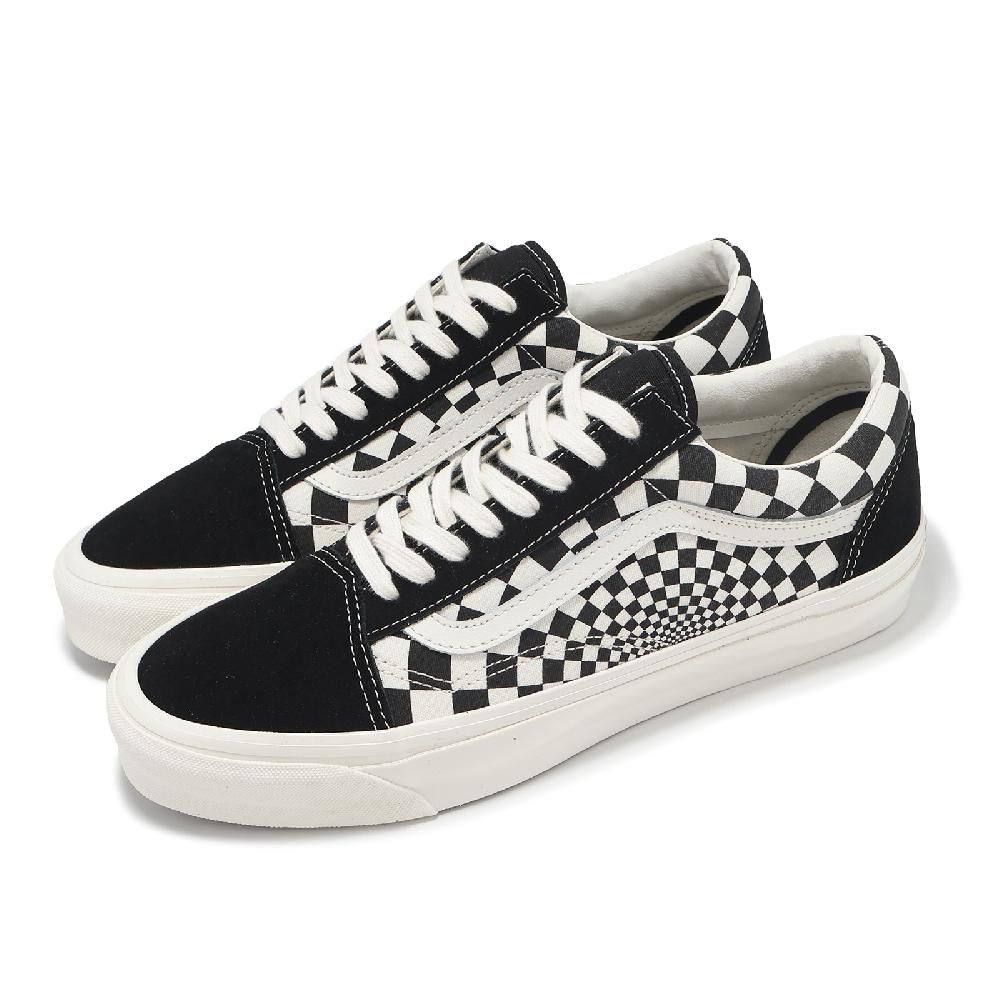 VANS 休閒鞋 Mte Old Skool 男鞋 女鞋 黑 米白 棋盤格 帆布 復古 板鞋 情侶鞋 VN000CY2T5O