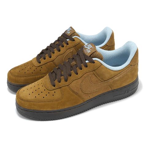 NIKE 耐吉 休閒鞋 Air Force 1 07 男鞋 摩卡 小麥棕 黑 AF1 麂皮 IB4617-222