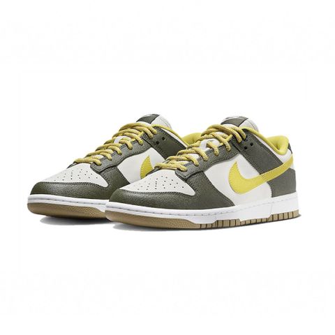 NIKE 耐吉 Dunk Low Cargo Khaki Vivid Sulfur 黃綠 硫磺 柔軟 皮革 休閒鞋 男鞋 FV3629-371