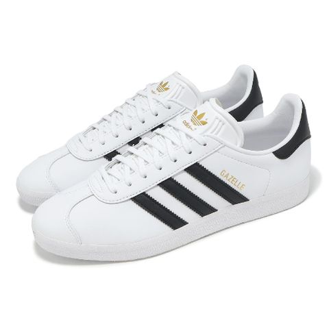 adidas 愛迪達 休閒鞋 Gazelle 男鞋 女鞋 白 黑 復古 低筒 情侶鞋 ID6113