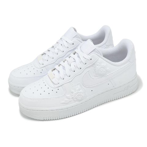 NIKE 耐吉 休閒鞋 Wmns Air Force 1 07 女鞋 白 玫瑰 皮革 經典 AF1 HF2016-100