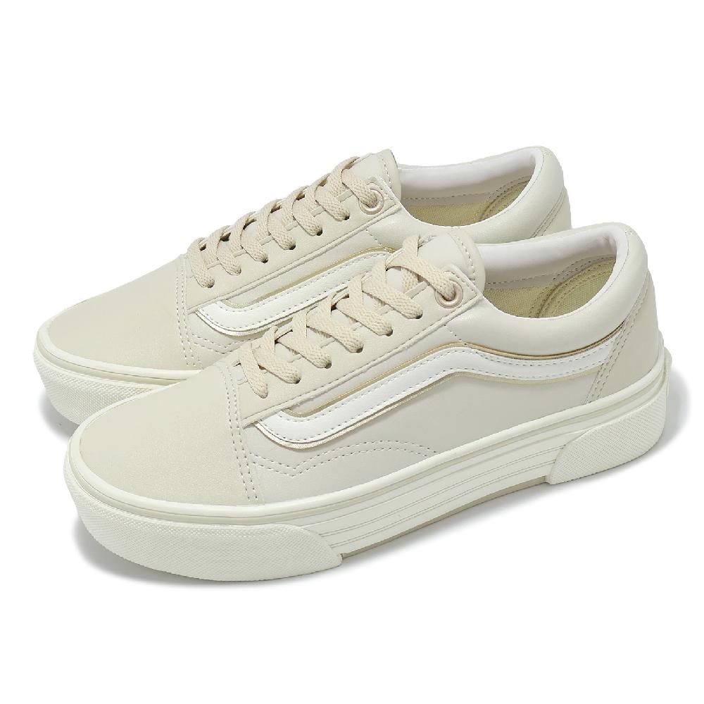 VANS 休閒鞋 V36CF MP CHKY Old Skool CHKY 男女鞋 米白 日本線 厚底 情侶鞋 6748900001