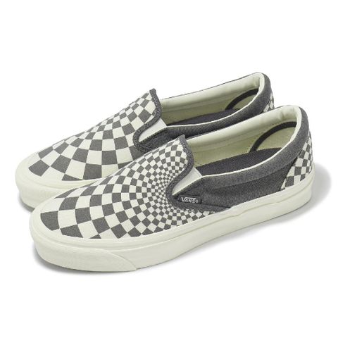 休閒鞋 MTE Slip-On Reissue 98 男鞋 女鞋 灰米 帆布 格紋 懶人鞋 情侶鞋 VN000CWAGX8